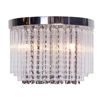 Home Collection Charlie flush ceiling light Debenhams